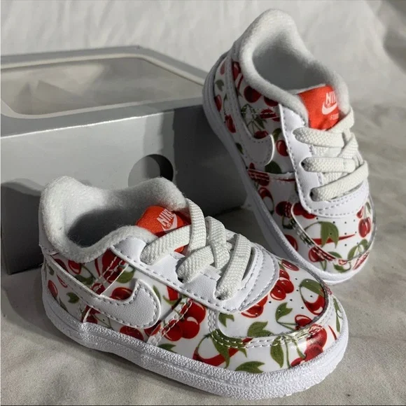 Nike Air Force 1 Crib SE Sneakers Limited Edition Cherries Infant Unisex 2C/3C - Picture 5 of 6